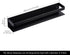 KES 16 Inch Aluminum Spice Rack Organizer, Wall Mount Seasoning Holder, Anodized Black, 2 Pack, KSR401S40-BK-P2