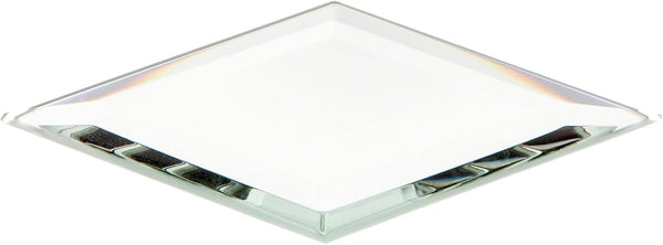 Plymor 2" x 3" Diamond-Shaped Beveled Glass Mirror, 3mm Thick, Pack of 3