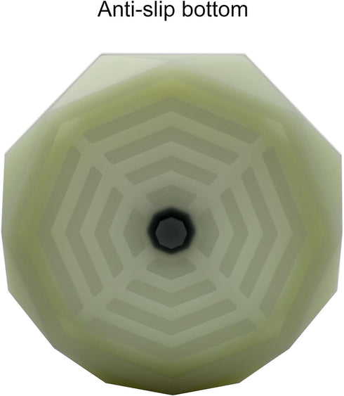 Geometric Silicone Ashtray, Glow in the Dark Unbreakable Multipurpose Storage Ash Tray with Glass Friendly Tapping