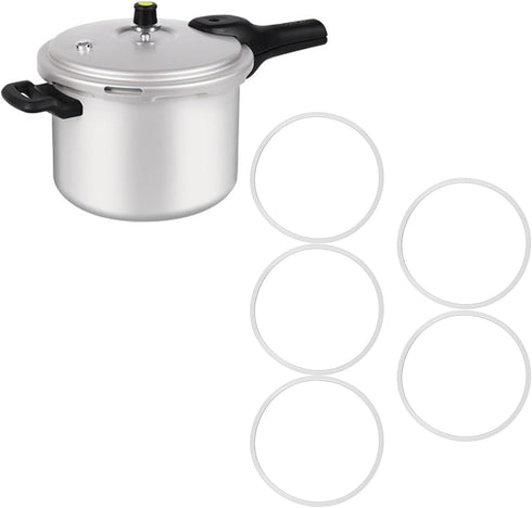 Silicone O-Ring Sealing, 5PCS Flexible Durable for Pressure Cooker Lid (18cm)