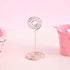 Table Number Card Holders, 25 Pack Picture Holders for Tables, Wire Shape Clips for Wedding Party, Silver