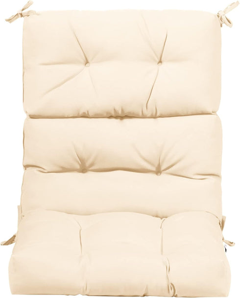 Tangkula Patio High Back Chair Cushion, 1 Count (Pack of 1), Beige