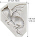 3D Flying Dragon Silicone Fondant Cake Mold for Chocolate, Gummy, Sugarcraft, and Cupcake Decorating