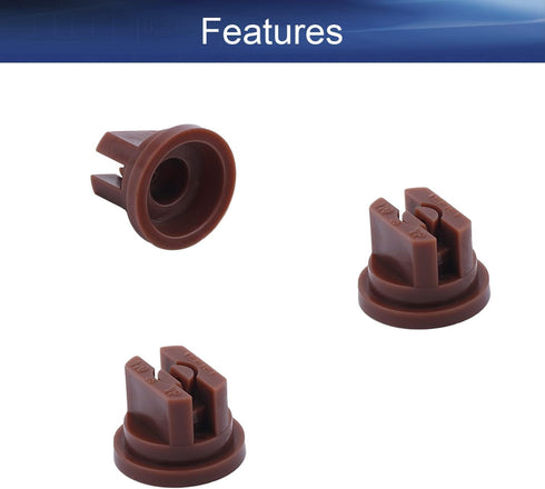 Yinpecly 20pcs Plastic Nozzle: 110 Degree Flat Fan Spray Tip for Industrial and Agricultural Applications