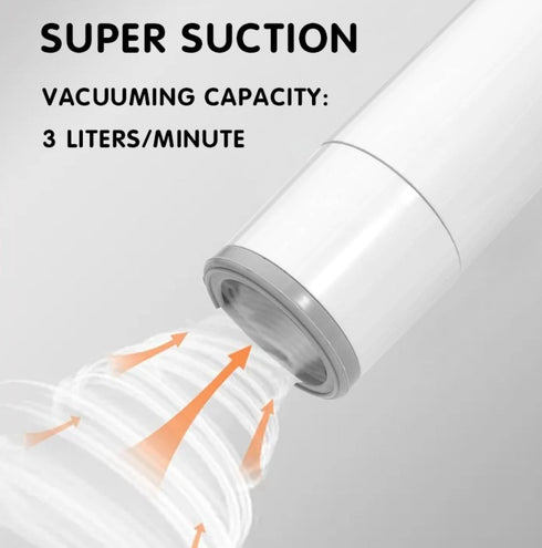 Handheld Vacuum Sealer for Food Storage, Rechargeable Air Pump for Vacuum Bags & Containers
