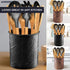 Monarch Abode 49177 Metal Caddy - Handcrafted Floral Embossed Kitchen Organizer for Utensils