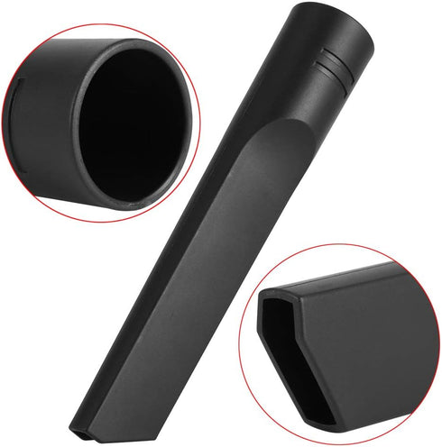 Universal 35mm Crevice Tool Replacement, Plastic Black Vacuum Cleaner Accessories Flat Seam Nozzle for Tight Places