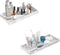 BBK 2 Pack Small Silicone Bathroom Vanity Tray, 7.8 in Countertop Tray for Perfume, Key, and Soap Dispenser Organization
