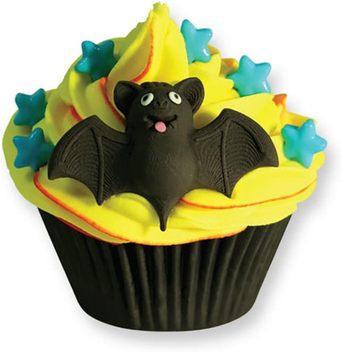 JEM Enterprises Pop It - Bat Shaped Mold for Cake Decorating, Set of 2, Large & Small Sizes, White