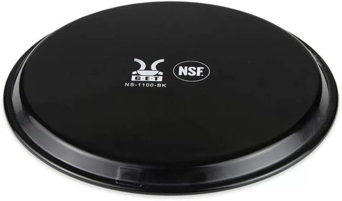 G.E.T. NS-1100-BK BPA-Free Non-Slip Plastic Round Serving Tray, 11", Black