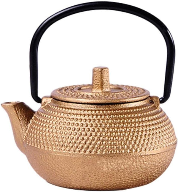 BESTonZON Mini Tea Kettle - Cast Iron Japanese Tetsubin Decorative Teapot for Loose Leaf Tea