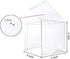 20 Pack 4''x 4'' 4'' Set Packaging x Clear Candy Apple Boxes with Hole and Sticks Food Grade Plastic Clear Caramel