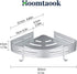 Hoomtaook Corner Caddy Bathroom Shower Shelf, Wall Mounted, No Drilling, 2 Tier Storage Shelves