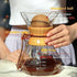 Pour Over Coffee Maker Set with Wood Sleeve, 27oz/800ml Dripper, Cork Stopper