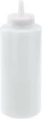 Winco Clear Squeeze Bottles, 12-Ounce, Medium, 6-Piece