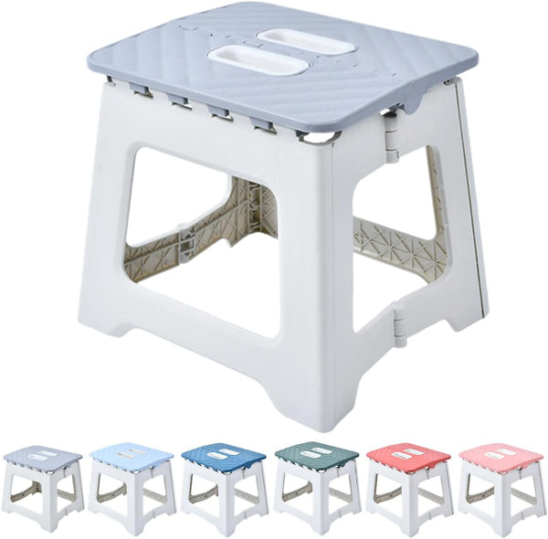 Todetana Folding Step Stool for Adults, Kids Bathroom Stool, Plastic Pink Stepping Stool