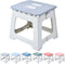 Todetana Folding Step Stool for Adults, Kids Bathroom Stool, Plastic Pink Stepping Stool
