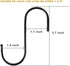 30 Pack Heavy Duty Black S Hooks Steel Hanging Hooks for Kitchen Pot Rack, Closet, Hanging Pan, Cups, Jeans, Plant