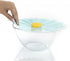 Charles Viancin Daisy Silicone Lid for Food Storage, 8'' Airtight Seal, BPA-Free, Oven, Microwave, Freezer Safe