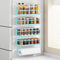 Magnetic Spice Rack For Refrigerator, Space Saving Magnetic Shelf For Fridge Blue
