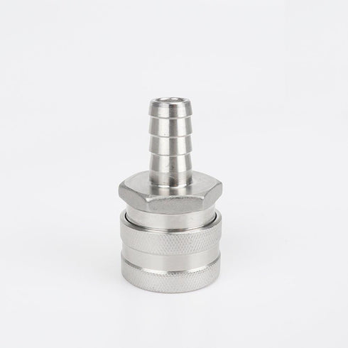 2 Pack 1/2" Barb Female Stainless Steel Quick Disconnect Fitting Connector for Homebrewing