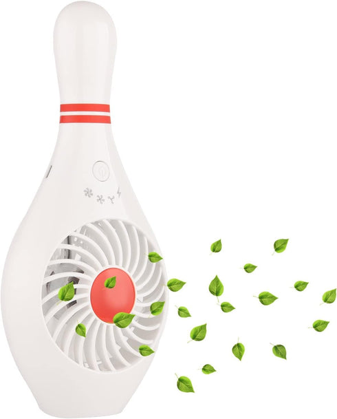 Mini Handheld Portable Fan, USB Fan for Home Office Sports Travel, Bowling Pin Design, Perfect for Makeup and Holidays