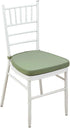 2" Efavormart Dusty Sage Green Chiavari Chair Pad, Memory Foam Seat Cushion with Ties and Removable Cover Thick