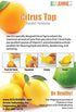 Portable Citrus Tap, Lemon Juicer Faucet (Patent Pending), Lime Squeezer, BPA Free