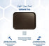 Carlisle FoodService Products Chocolate Cafe Plastic Fast Food Tray, 14" x 18"