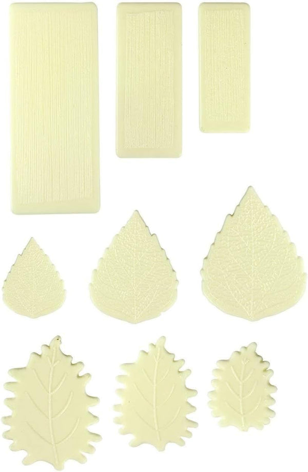 JEM Veiner Fondant Cutters for Cake Decorating, Set of 2, 9-Piece