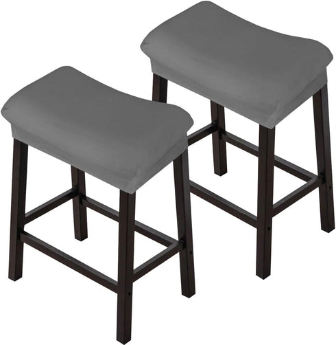 Levoberg Bar Stool Cover Rectangle Velvet Stretch Counter Height Barstool Slipcovers Rectangular Kitchen