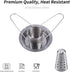 AMOZO 304 Container.2 Pack Beer Can Chicken Holder for Grill and Smoker - Premium Grade Stainless Steel Chicken Holder