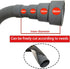 Washing Machine Drain Hose, Drain Extension Kit with White Extension, Two Hose Clamps, U-Shaped Fixed Hook (6.5FT)
