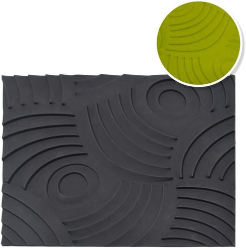 Annual Ring Pattern Silicone Baking Mats Cake Decorating Tools Veins Mat Fondant Moulds Mousse Cake Molds Dessert Bakeware by Generic