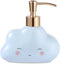 Cute Cloud Shape Soap/Hand Sanitizer Metal Pump Dispenser, Refillable for Bathroom Accessories,