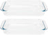 Set of 2, 1.5-Quart Tempered Glass Oblong Baking Dishes