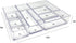 Isaac Jacobs 6-Tray Clear Acrylic Organizer Set, Multi-Purpose Stackable Storage for Makeup, Crafts, Office & More
