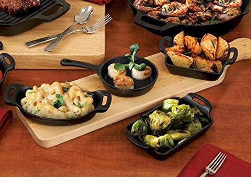 Winco 5" Commercial-Grade Cast Iron Skillet with Handle