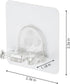 Toothbrush Holder 4 Packs - Clean Polycarbonate for Bathroom Shower, Wall Mounted, Easy Installation