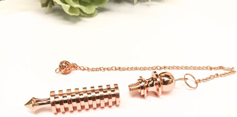 9 Isis Copper Metal Dowsing Pendulum - Energy Healing Tool for Reiki, Divination, Chakra Balancing & Spiritual Practices