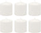Stonebriar Unscented White Tall Pillar Candles, 18 Hour Burning, 3" X 3", 6 Count for Decor