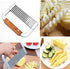 Super Leader Crinkle Cutting Tool French Fry Slicer Stainless Steel Blade Wooden Handle Vegetable Salad Chopping Knife for chopping veggies, cutting fruit, potato, soap, waffle fries, pickle (Arc) (1) by Super Leader