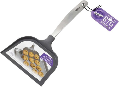 Wilton Extra Wide Really Big Cookie Spatula for Kitchen Use, Gray, Stainless Steel Handle
