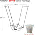 Artigarden 30-45 Garden Trash Bag Holder - Outdoor Leaf Bag Support Stand Multi-Use Metal Garbage Bag Holder Frame