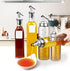Dycica Nozzle (Silver-3pcs) Olive Oil Spouts, Oil Vinegar Bottle Stopper Spout Leakproof Dispenser Wine Pourer forOil