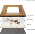 4x6 Wood Picture Frame with Glass Front, Rustic Handmade Burlywood Photo Frames for Table Top and Wall Display