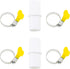 2 Sets Drain Connector Hose Washer Extension Adapter, Stainless Steel Clamp for Washing Machine and Dishwasher