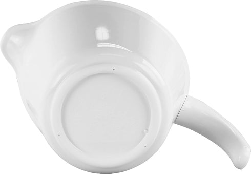 Reston Lloyd 2 QT Batter Bowl with Pour Spout, Non-Slip Base, Ergonomic Handle, White