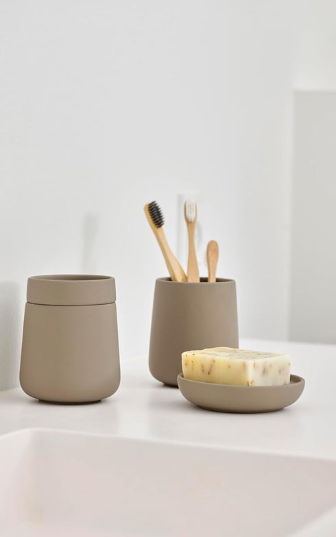 ZONE DENMARK Nova One Toothbrush Cup | Sleek & Durable Modern Bathroom Accessory | Revitalize Your Daily Routine
