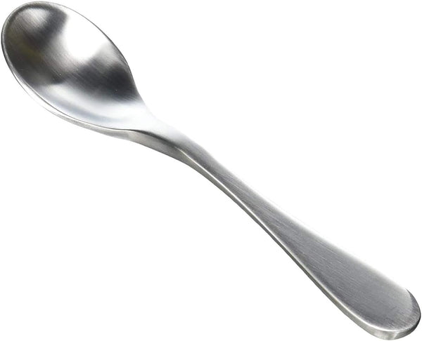 Knork Stainless Steel Demitasse Spoon Set of 6, Matte Silver Specialty Spoons